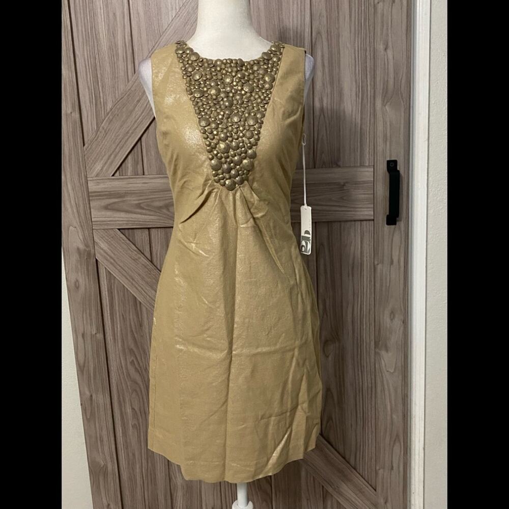 NWT 2B.Rych 2 Cocktail sheath dress champagne